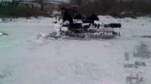 Динго Т125 чистит снег