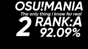 Osu!Mania The only thing i know for real MGR