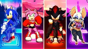 Sonic VS Amy Rose VS Shadow VS Rouge | Tiles Hop
