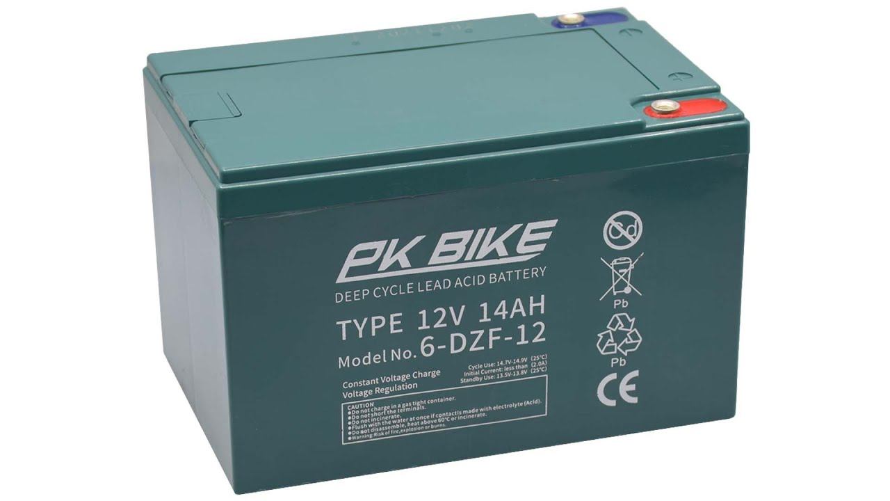 PK BIKE 6-DZF-12 12V 14Ah zselés akkumulátor