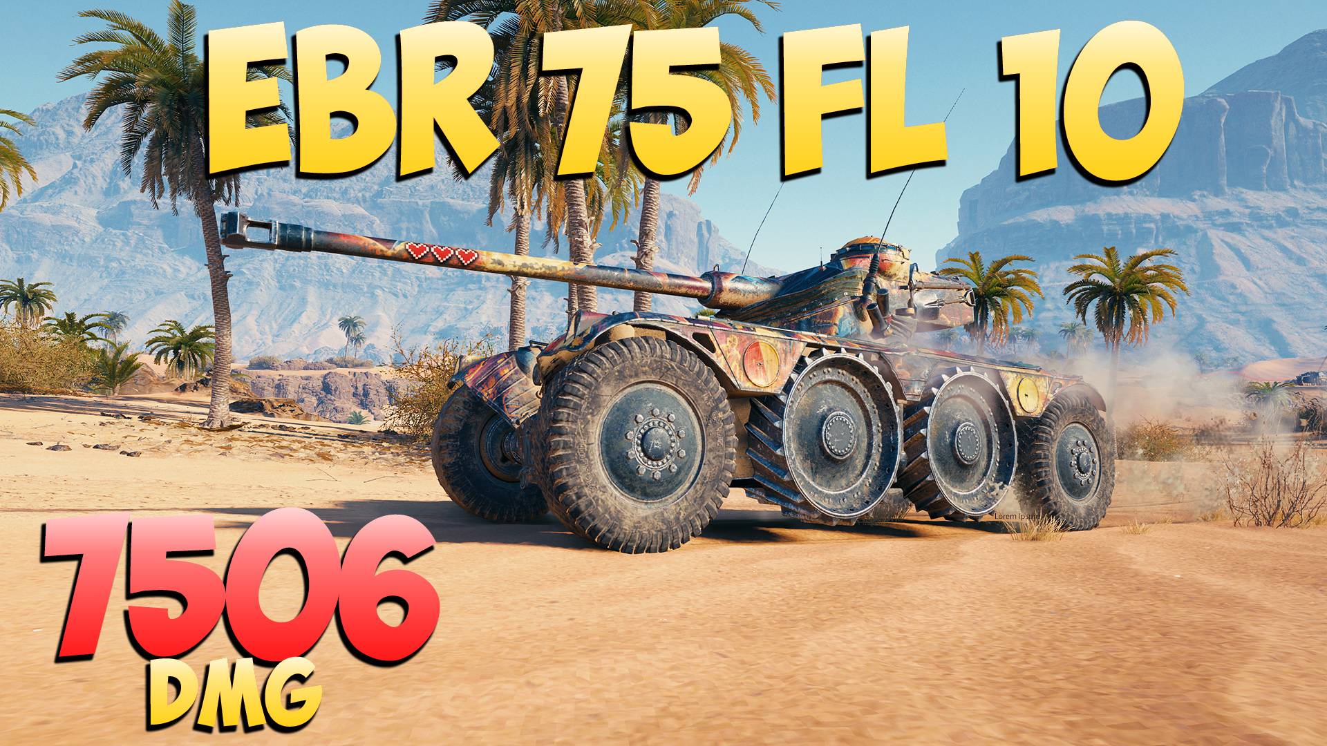 EBR 75 FL 10 - 9 Фрагов 7.5K Урона - Спринтер! - Мир Танков смотреть онлайн