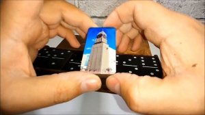 Деревянное домино премиум качества с фотопечатью