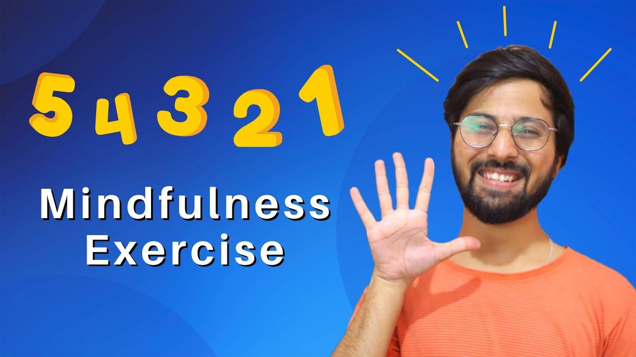 5-4-3-2-1 Mindfulness exercise for Stress relief  Anxiety in Hindi WeManifest