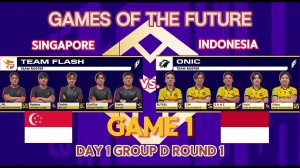 Onic ID (Ind.) VS. Team Flash (Singapore) Games of the Future | MLBB | Game 1 | Group Stage