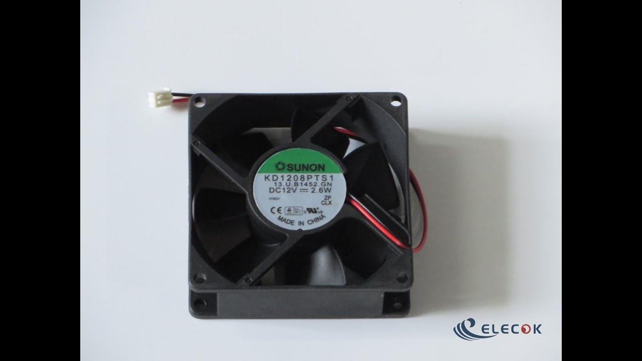 SUNON KD1208PTS1 12V 2.6W 12V 2.6W 2wires Cooling Fan смотреть онлайн