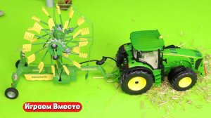 Играем в игрушки вместе ! Играем в ферму и город игрушек !