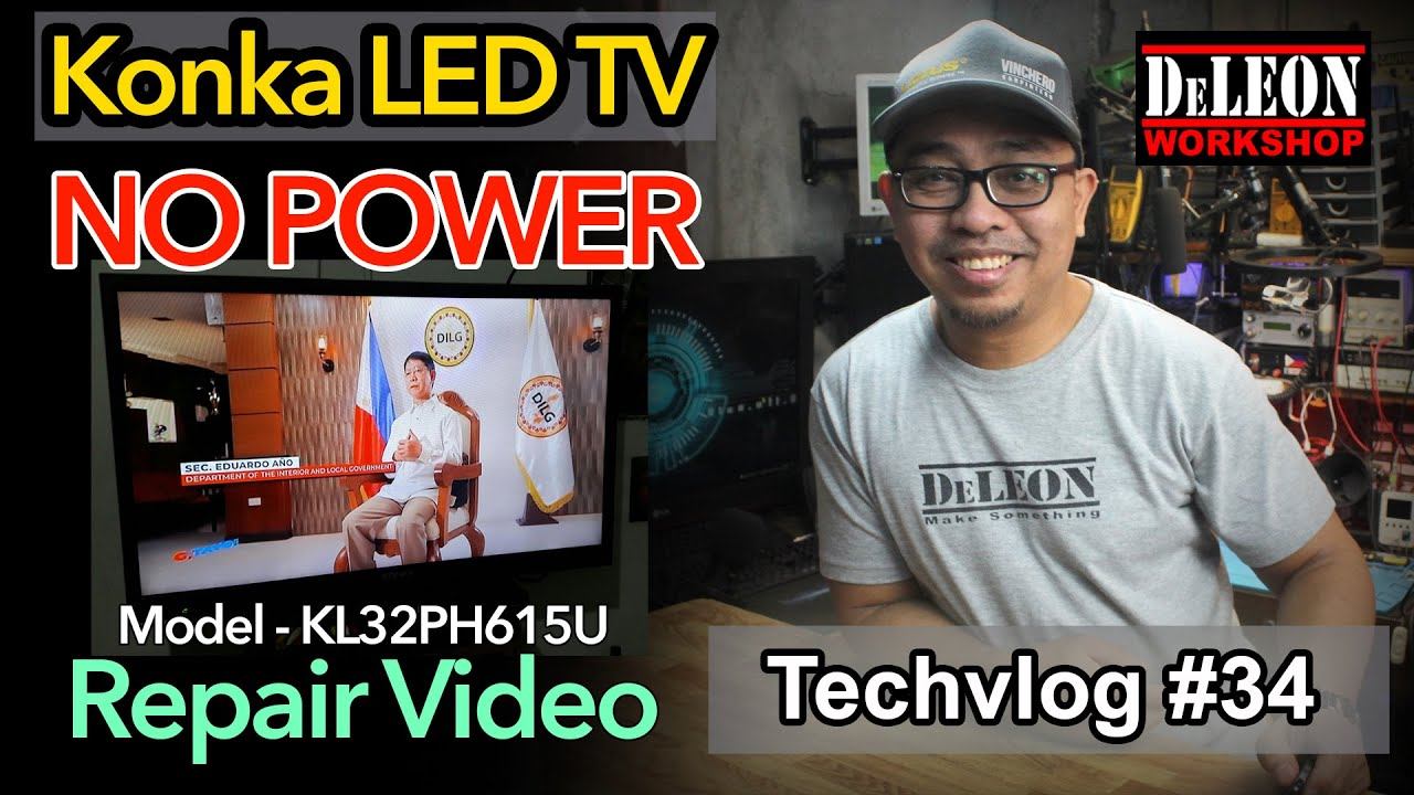 Konka LED TV No Power Repair Video- Model KL32PH615U смотреть онлайн
