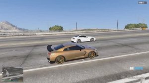 Nissan Skyline GT-R R35 Nismo рассекаю на супер спорт каре GTA 5,