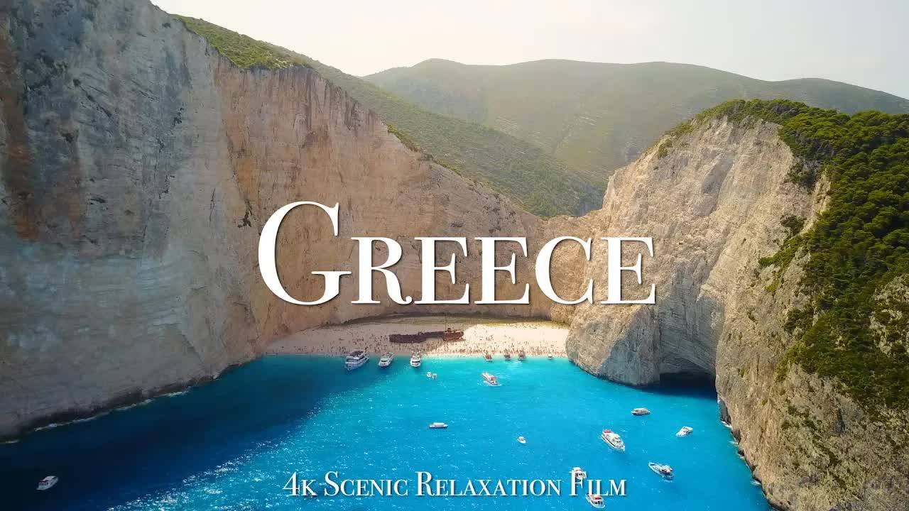 Greece 4K - Scenic Relaxation Film with Calming Music