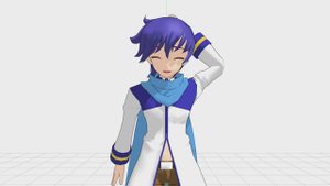 KAITO - Arigato (вторая версия MMD-видео)