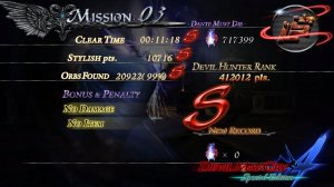 【DMC4SE】 Vergil Mission 3 DMD SSS Rank No Damage - Devil May Cry 4 Special Edition