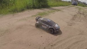 Traxxas Rally на БК системе. Бешеная тачка.