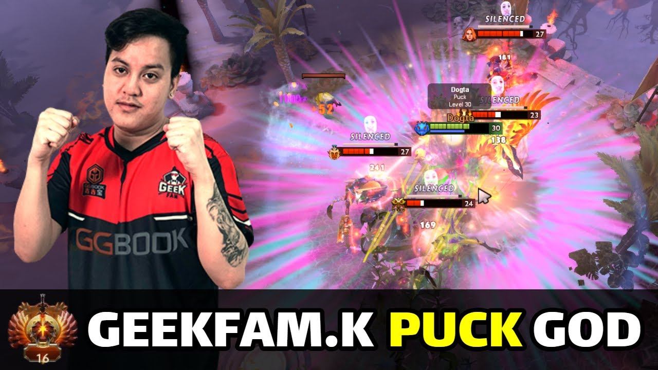 GEEKFAM.K (Santino) IMBA Puck - Immortal RANK 16 Gameplay - Dota 2 смотреть онлайн