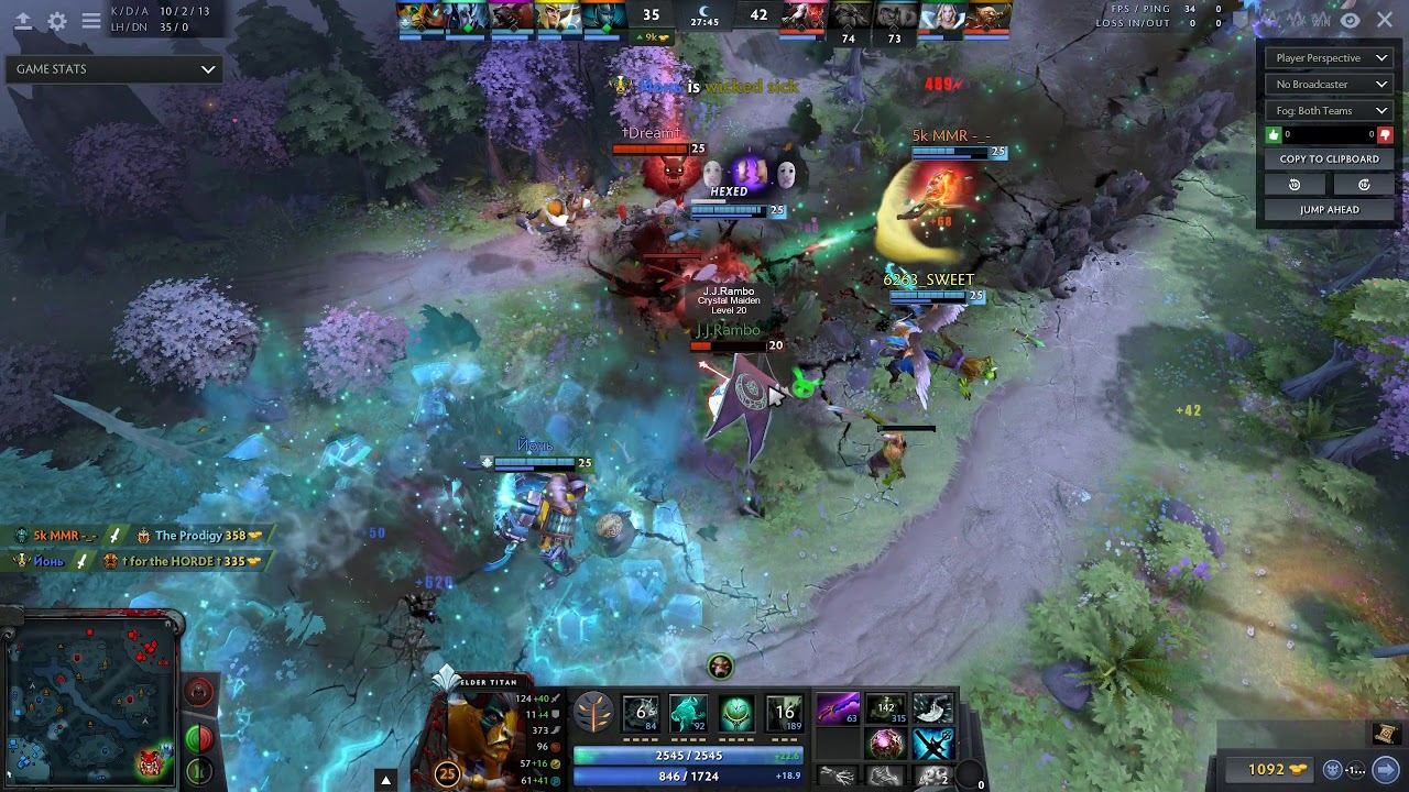 Dota 2 - Elder Titan (two earth split is not enough) смотреть онлайн