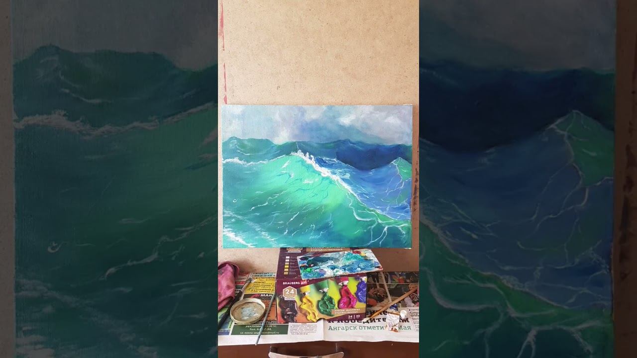 История создания картины  #shortsvideo #art #картиныназаказ