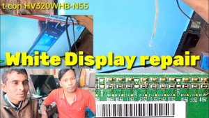 HV320WHB-N55 Panel #White_Display_Repair-Bangla tutorial