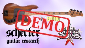 Бас-гитара SCHECTER P-4 EXOTIC - демонстрация звучания