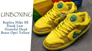 Nike SB Dunk Low Grateful Dead Bears Opti Yellow Review From Onebyonemall
