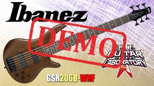 Бас-гитара IBANEZ GSR206B-WNF - демонстрация звучания