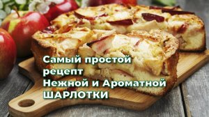 Как быстро приготовить шарлотку с яблоками. Самый простой рецепт.