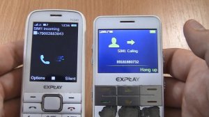 Incoming call & Outgoing call at the Same Time Explay TV240 +Explay BM55 white
