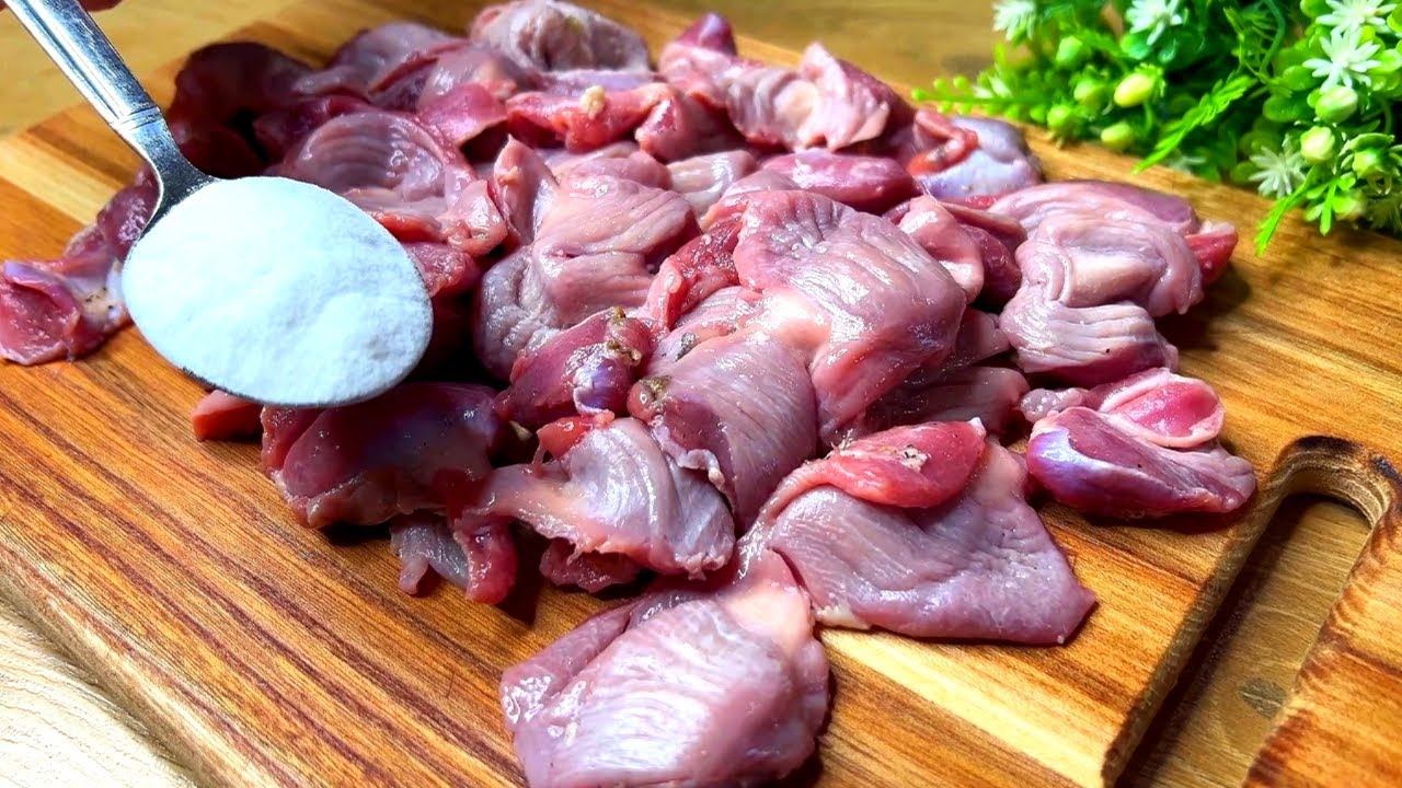 Секрет приготовления мягкого мяса от бабушки  🐔Куриные желудки, чтобы муж был доволен!