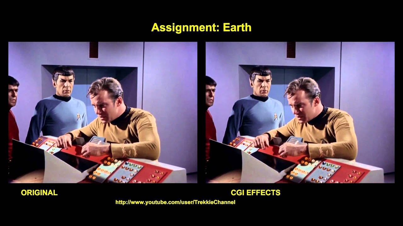 Star Trek - Assignment Earth - visual effects comparison смотреть онлайн