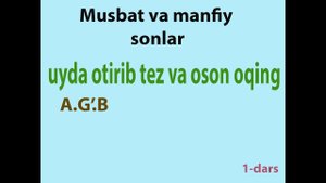 matematikani 0 dan o'rganish.qiziqarli matematika. onlayn 1-dars