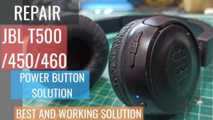 JBL T450/460/500/510 REPAIRING POWER' BUTTON, VOL BUTTON PROBLEM SOLN | EASY #jbl #headphones