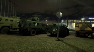 «Россия – моя история» рядом со СКА Ареной в Петербурге.Выставка трофейной техники
