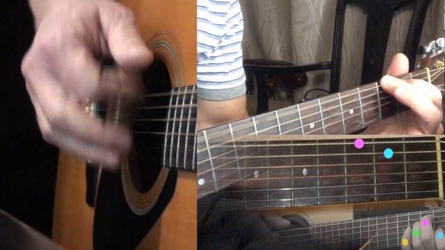 Как играть на гитаре песню "Прогулка романтика" Виктора Цоя и группы "Кино" - моя версия)) смотреть онлайн