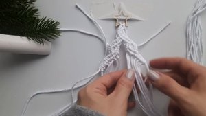 Елочка в технике макраме, мастер-класс🤍