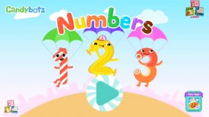 123 Candy Baby Numbers Reading Writing Practice | Candybots Kids Learning Game | Android gameplay