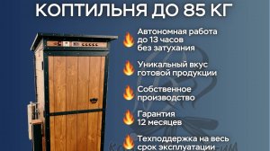 Коптильня горячего и холодного копчения до 85 кг