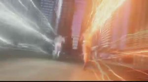 The Flash 6x01 opening Godspeed vs Flash Scene