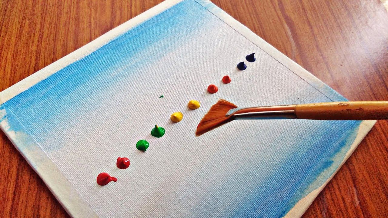 Abstract Landscape Painting / Abstract Acrylic landscape Painting / Acrylic смотреть онлайн