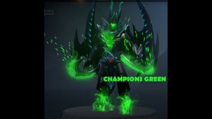 Terrorblade Arcana Champions Green Prismatic gem