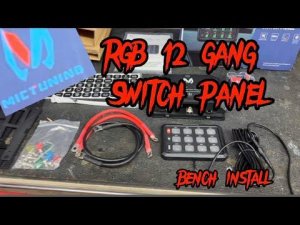 Mictuning RGB 12 gang switch panel overview
