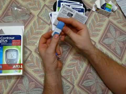 Распаковка Глюкометр Байер КОНТУР® ПЛЮС Bayer CONTOUR® PLUS смотреть онлайн