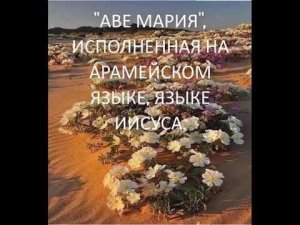 « Ave Maria  » на арамейском языке