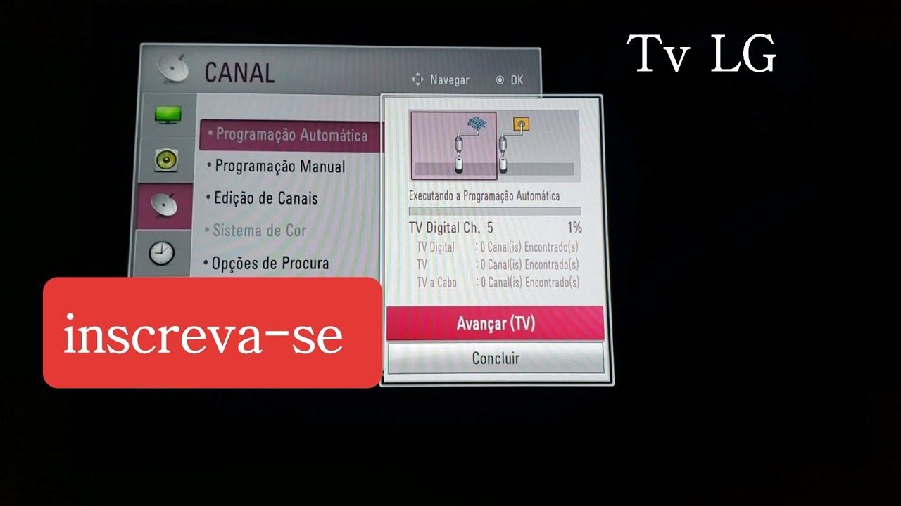 Busca de canal digital tv LG смотреть онлайн