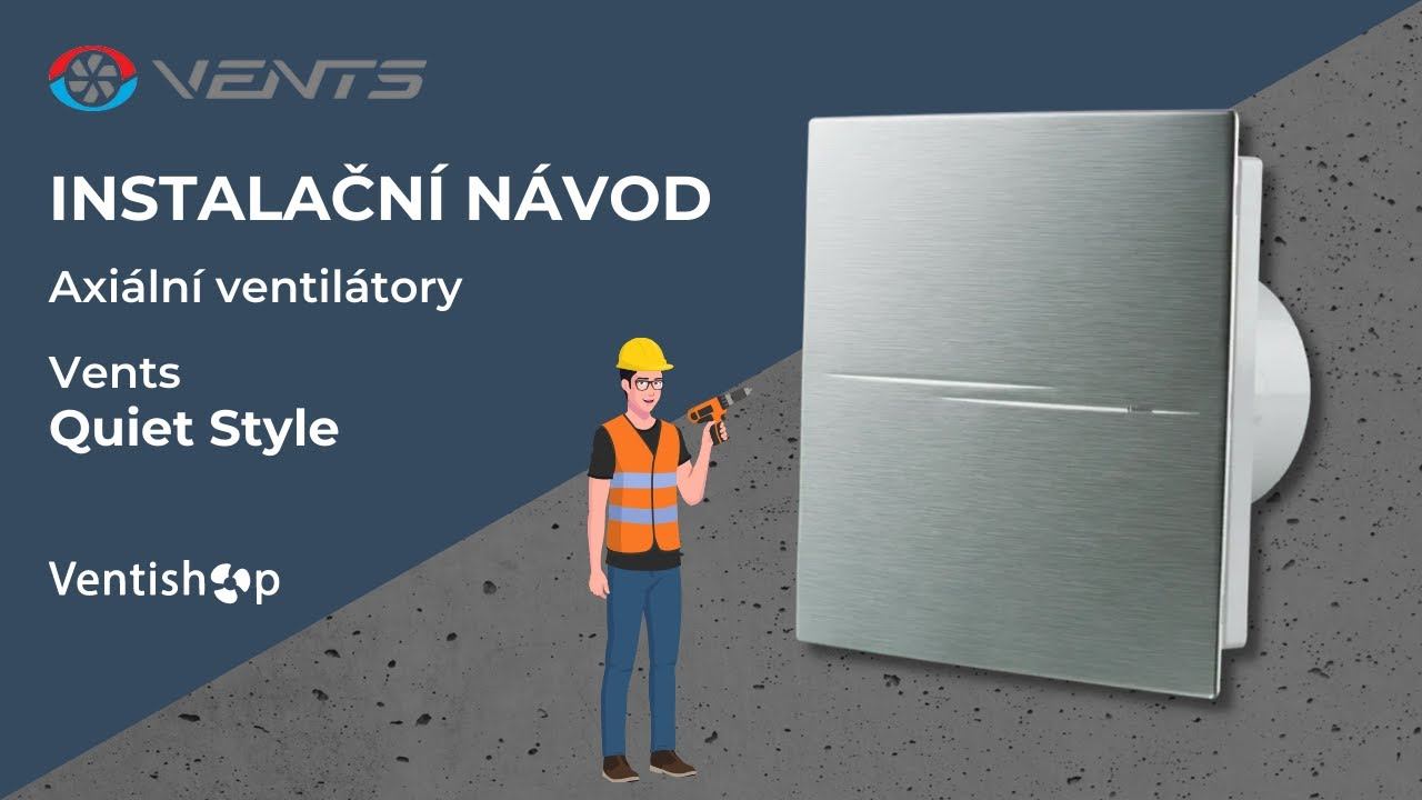 Návod: Instalace axiálního ventilátoru Vents Quiet-Style смотреть онлайн