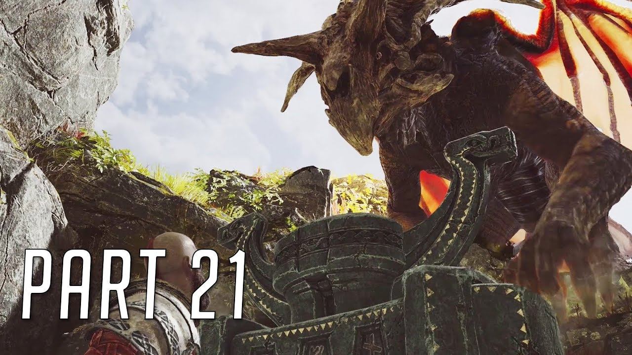 God of War (Hard) 100% Walkthrough 21 (The Flight of Fafnir) смотреть онлайн