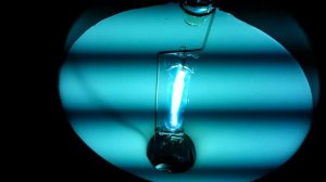 Дуговая ртутная лампа HRF-400. Работа в режиме и выключение.