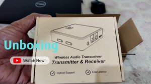 Unboxing - Wireless Audio Transceiver / Bluetooth Audio Transmitter & Receiver for TV