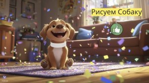 Маленькие художники: Рисуем Собаку - Детский образовательный мультфильм