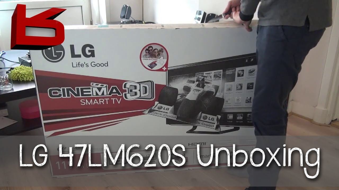 LG 47 LM620S Cinema 3D Unboxing смотреть онлайн