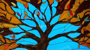 Плёночный витраж "Древо жизни"