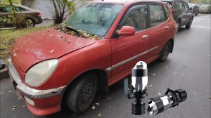 установка Bi-Led H4 ламп в Toyota Duet/Daihatsu starlet