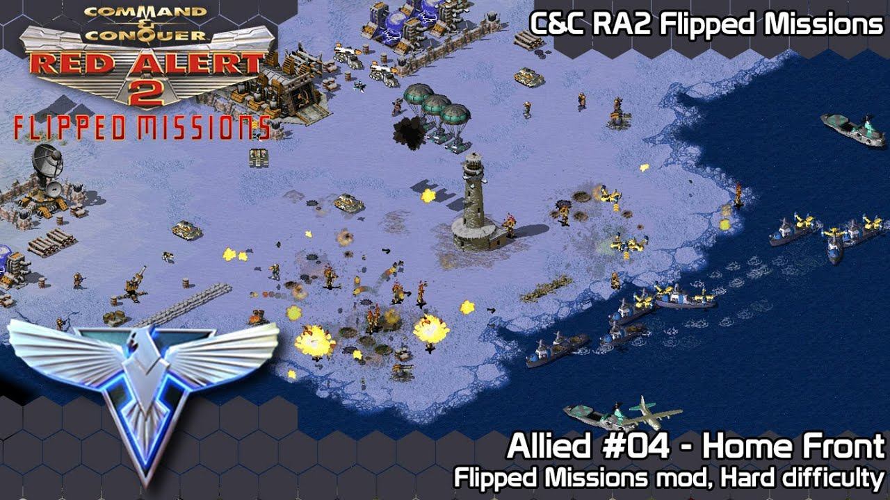 C&C Red Alert 2 Flipped Missions - Allied #04 Home Front - Hard Difficulty смотреть онлайн